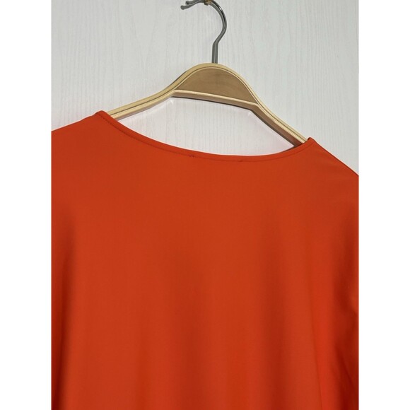 Jude Connally Top Women's XL Orange Daniella Pullover Stretch Flutter Sleeve - Picture 8 of 10